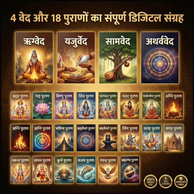 4 वेद और 18 पुराण - सम्पूर्ण PDF संग्रह